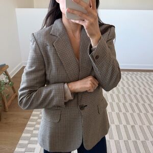 Women's Classic Houndstooth Blazer